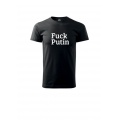 Černé tričko s nápisem Fuck Putin