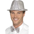 Flitrovaný party klobouk - stříbrný