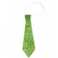 Zelená zářivá kravata na den sv. Patrika